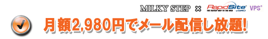 月額2,980円でメール配信し放題